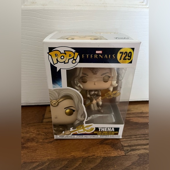 Funko Eternals Thena Vinyl Figure with Gold and Silver Accents 729 - Picture 3 of 9